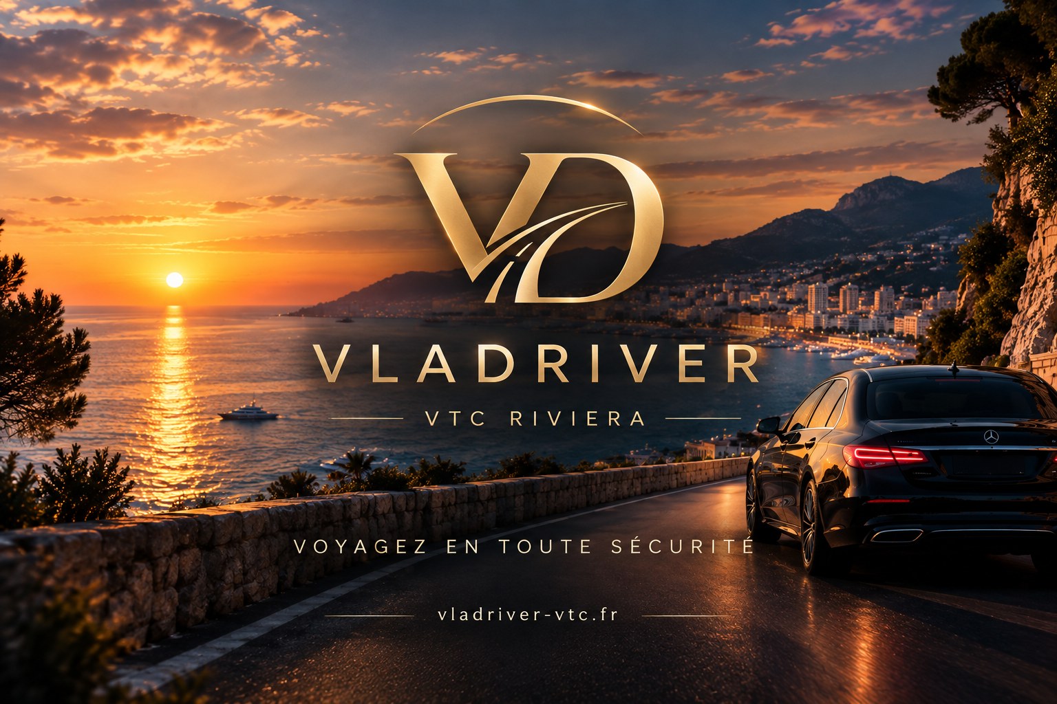 VlaDriver VTC Riviera — voyagez en toute sécurité sur la Côte d'Azur